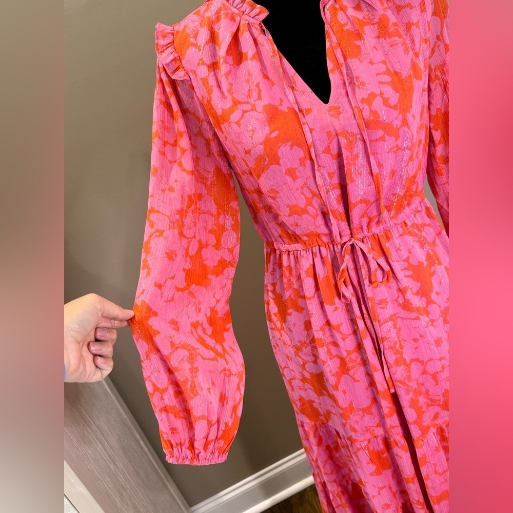 Women’s SUGARLIPS Carolina Reaper Kristen Tiered Midi Dress- Size XS - Picture 7 of 11